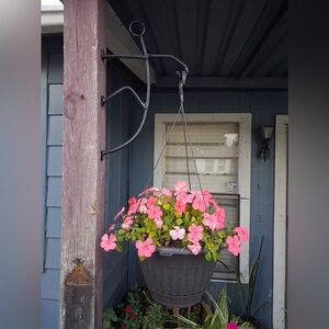 Handmade metal stick figure plant holder- Home Accents Hanging Planter